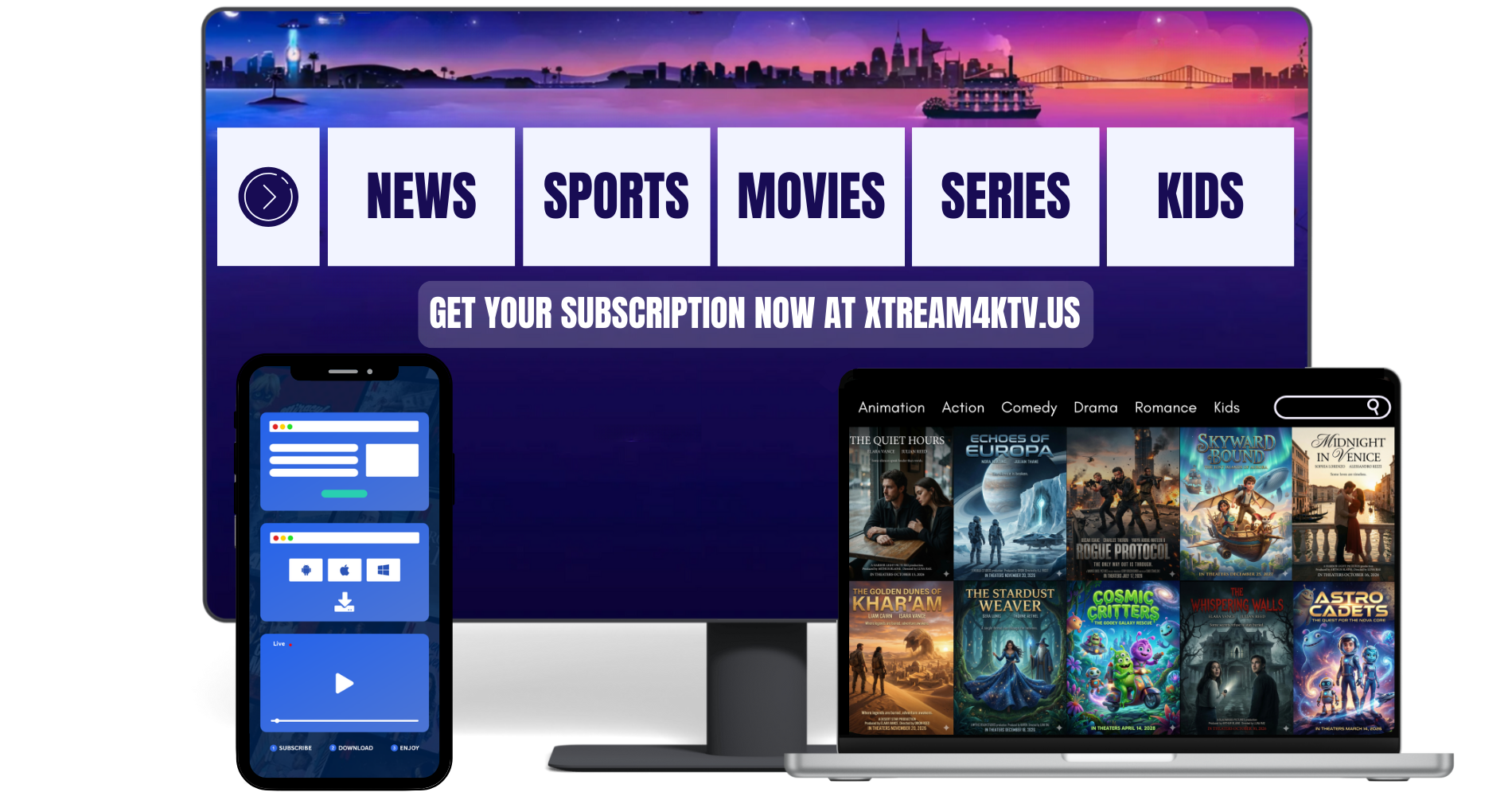 XTREAM4KTV Premium Streaming Service